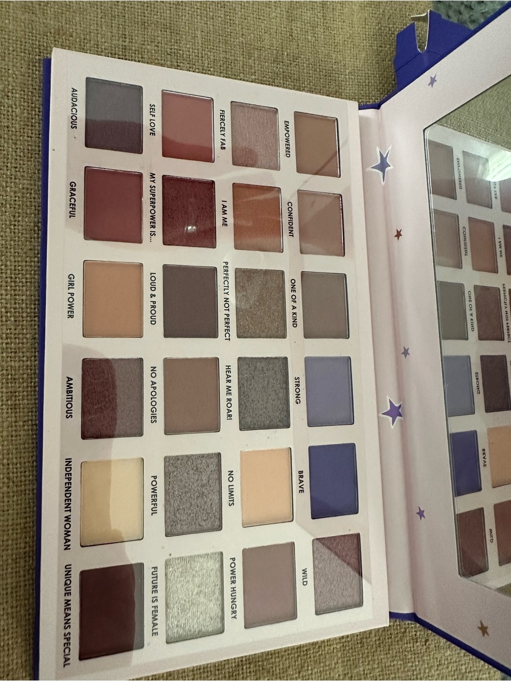 I AM A WOMAN What’s Your Superpower Vol 2 eyeshadow palette BNIB